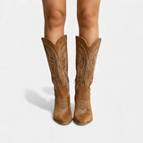 Nicoletta - Modische bestickte Cowboyboots