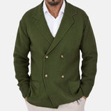 David | Strickjacke mit Doppelknopf und Blazer-Revers