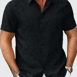 Santo | Leichte Kurzarmbluse aus Leinenmix