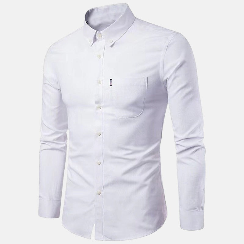 Javier | Langärmliges Button-Down-Hemd